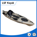 LLDPE cheap fishing kayaks boat with pedal and rudder system